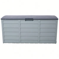 Versatile 75 Gallon Outdoor Storage Deck Box With Wheels For Patio Furniture, Cushions, Garden Tools, And Pool Toys