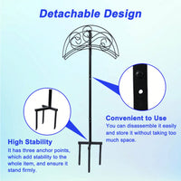 Heavy Duty Removable Freestanding Garden Hose Holder For Outdoor Patio - Detachable And Space-Saving Design