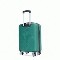 4-Piece Lightweight ABS Luggage Set With Makeup Case And 360° Spinner Wheels