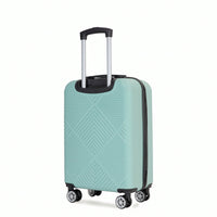 4-Piece Lightweight ABS Luggage Set With Makeup Case And 360° Spinner Wheels