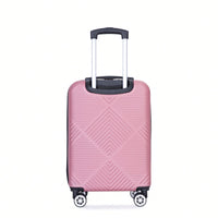 4-Piece Lightweight ABS Luggage Set With Makeup Case And 360° Spinner Wheels