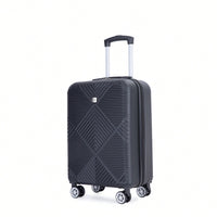 4-Piece Lightweight ABS Luggage Set With Makeup Case And 360° Spinner Wheels