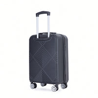 4-Piece Lightweight ABS Luggage Set With Makeup Case And 360° Spinner Wheels