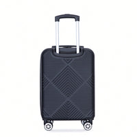 4-Piece Lightweight ABS Luggage Set With Makeup Case And 360° Spinner Wheels