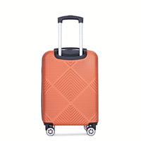 4-Piece Lightweight ABS Luggage Set With Makeup Case And 360° Spinner Wheels