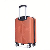 4-Piece Lightweight ABS Luggage Set With Makeup Case And 360° Spinner Wheels