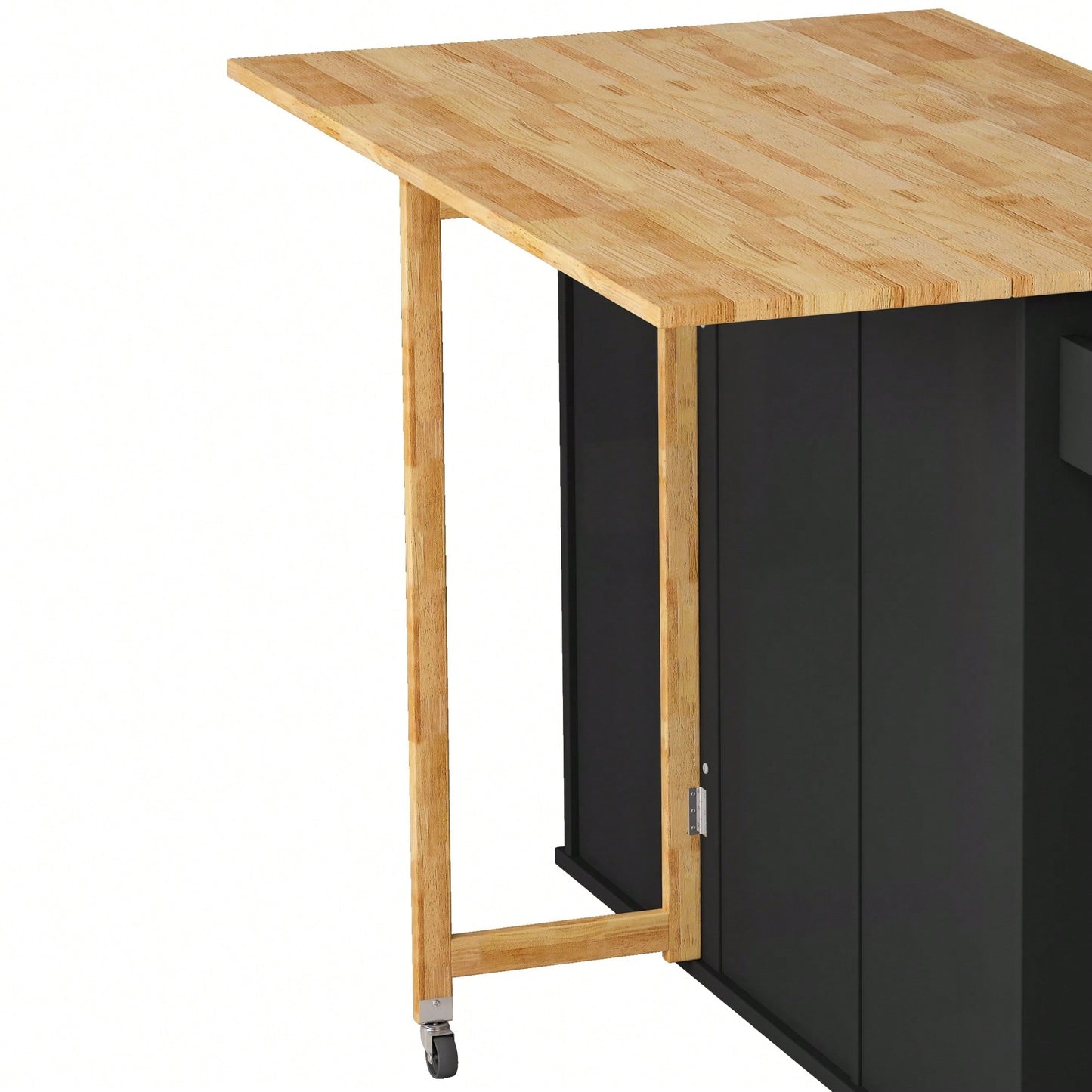 Kitchen Island Cart With 2-Door Cabinet And 3 Drawers – Versatile Storage Solution