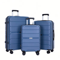 3-Piece Lightweight Hardshell Luggage Set With TSA Lock