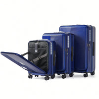 3-Piece Hardshell Luggage Set With Front Opening And TSA Lock