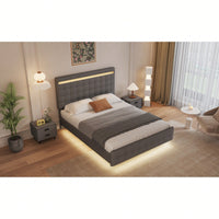 Modern Floating Platform Bed With Adjustable Headboard – Easy Assembly And Durable Support