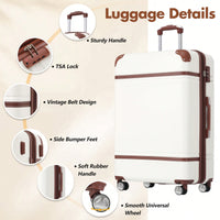 Lightweight Hardshell 24-Inch Spinner Suitcase Set With TSA Lock - Stylish Black Travel Luggage With Dual Wheels And Extra Bags