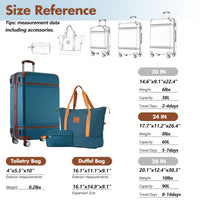Lightweight Hardshell 24-Inch Spinner Suitcase Set With TSA Lock - Stylish Black Travel Luggage With Dual Wheels And Extra Bags