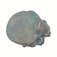 Whimsical Elephant Garden Stool With Copper Patina Finish - Perfect For Outdoor Spaces And Decor