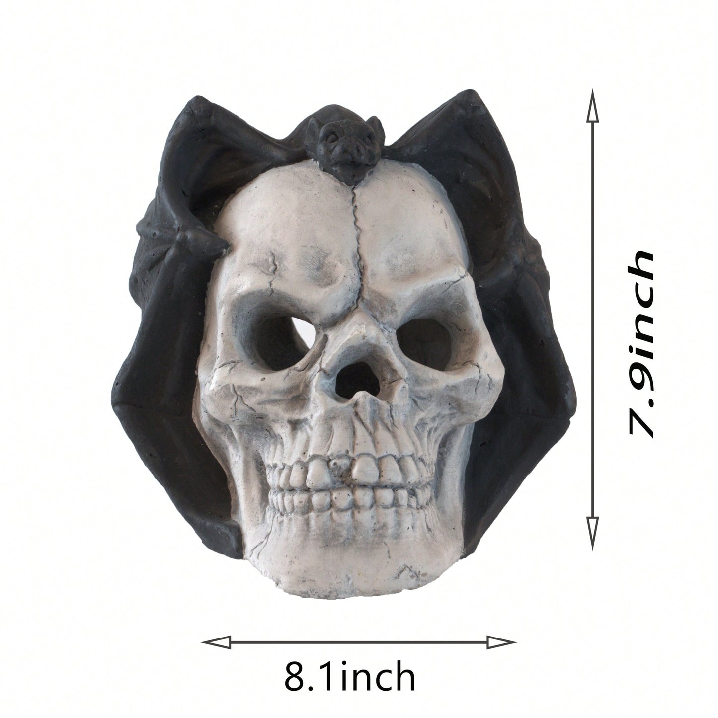 Spooky Demon Skull Gas Log for Ventless Fireplaces Ideal for Halloween and Outdoor Fire Pits