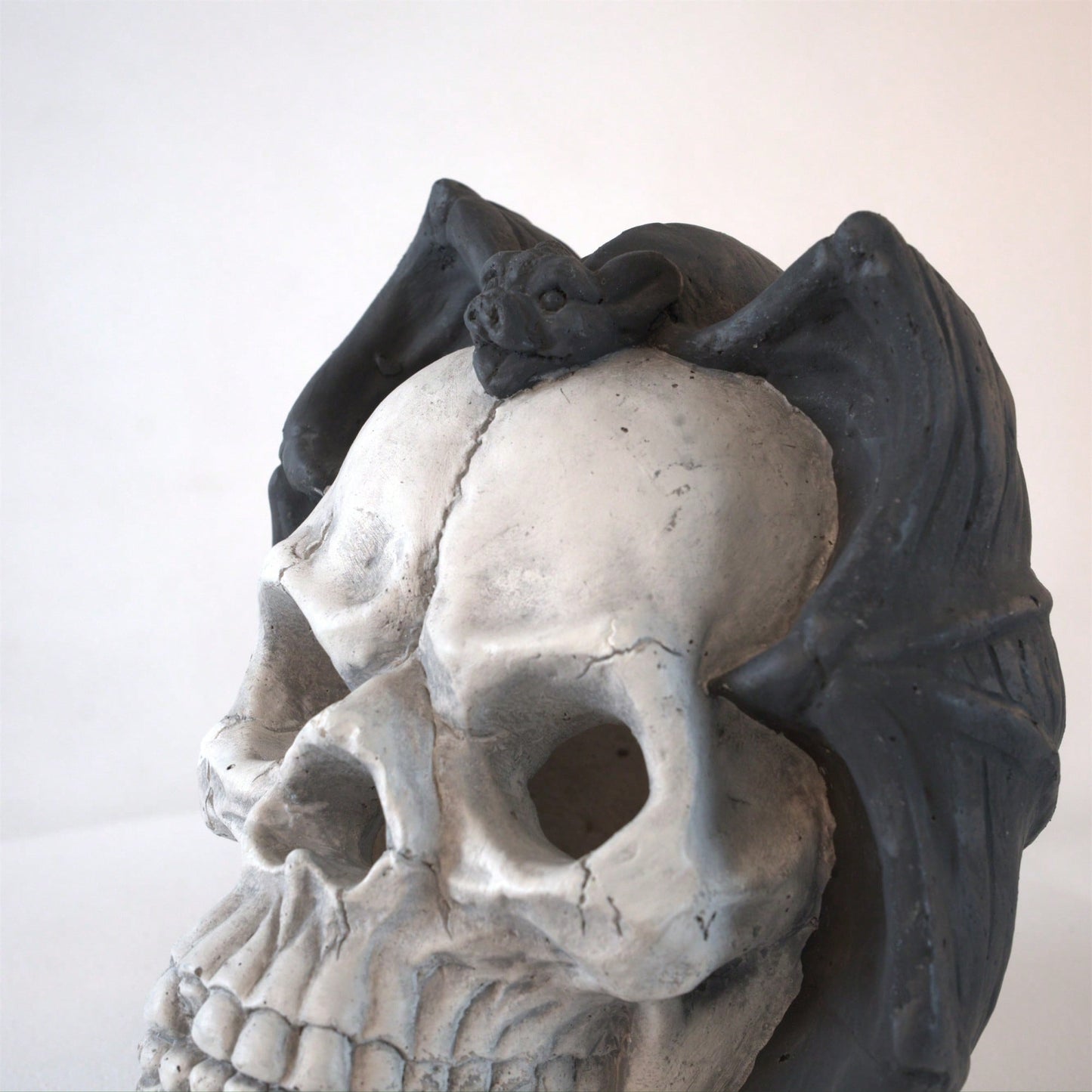 Spooky Demon Skull Gas Log for Ventless Fireplaces Ideal for Halloween and Outdoor Fire Pits