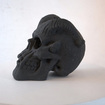 Fireproof Imitation Skull Gas Log For Natural Gas Or Propane Fireplaces, Fire Pits, Campfires, Halloween Decor, And BBQs