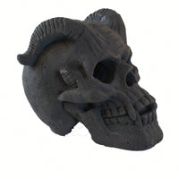 Fireproof Imitation Skull Gas Log For Natural Gas Or Propane Fireplaces, Fire Pits, Campfires, Halloween Decor, And BBQs