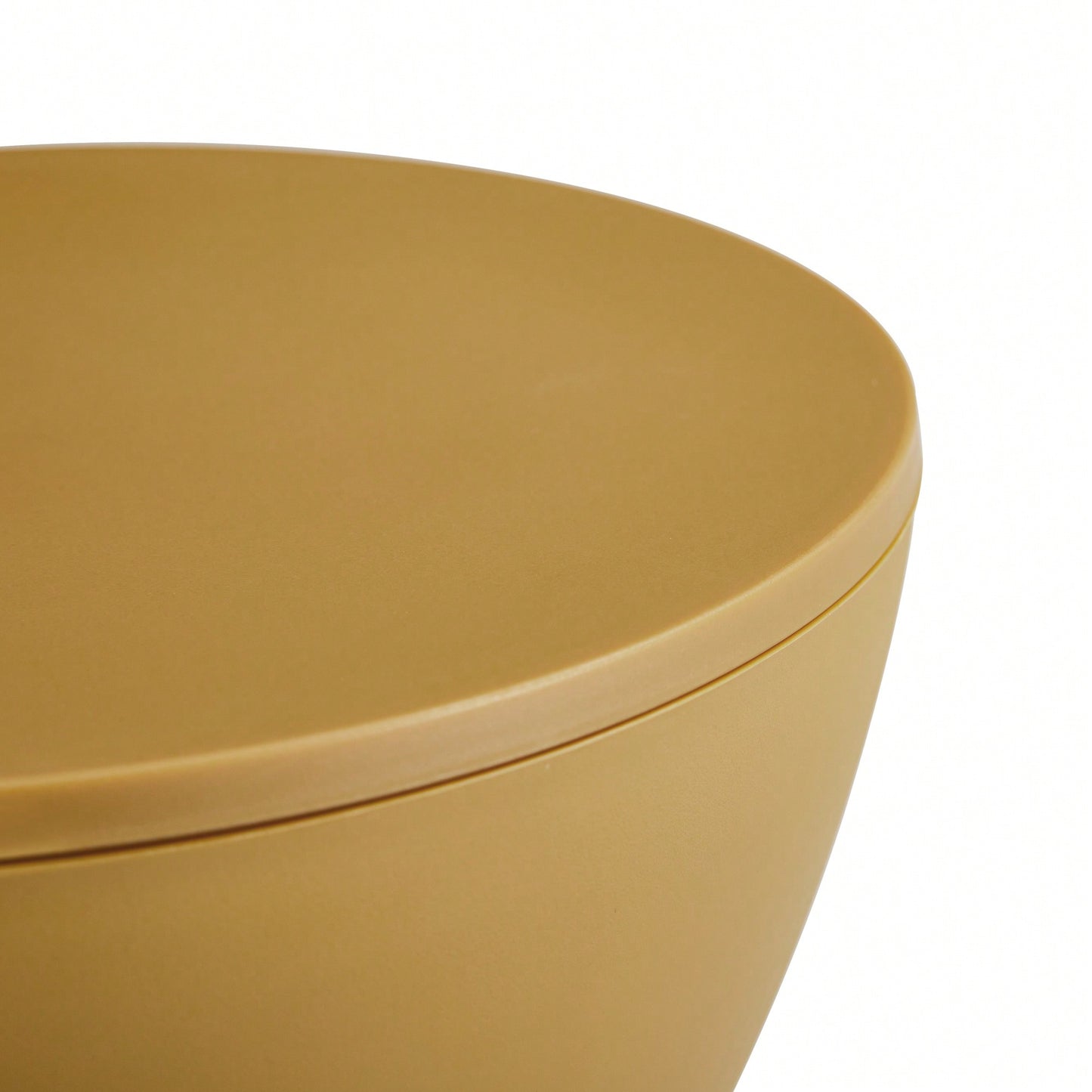 Chic Mustard Yellow Plastic Stool - Stylish Contemporary Side Table For Modern Homes