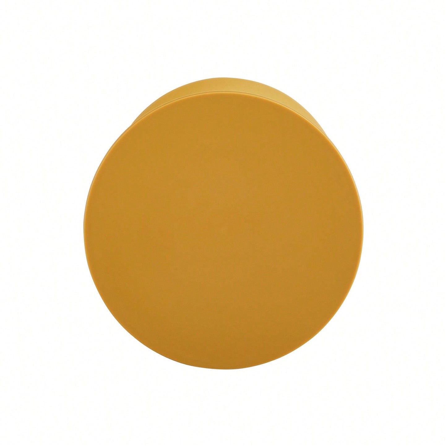 Chic Mustard Yellow Plastic Stool - Stylish Contemporary Side Table For Modern Homes