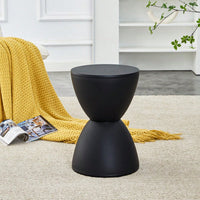 Chic Mustard Yellow Plastic Stool - Stylish Contemporary Side Table For Modern Homes