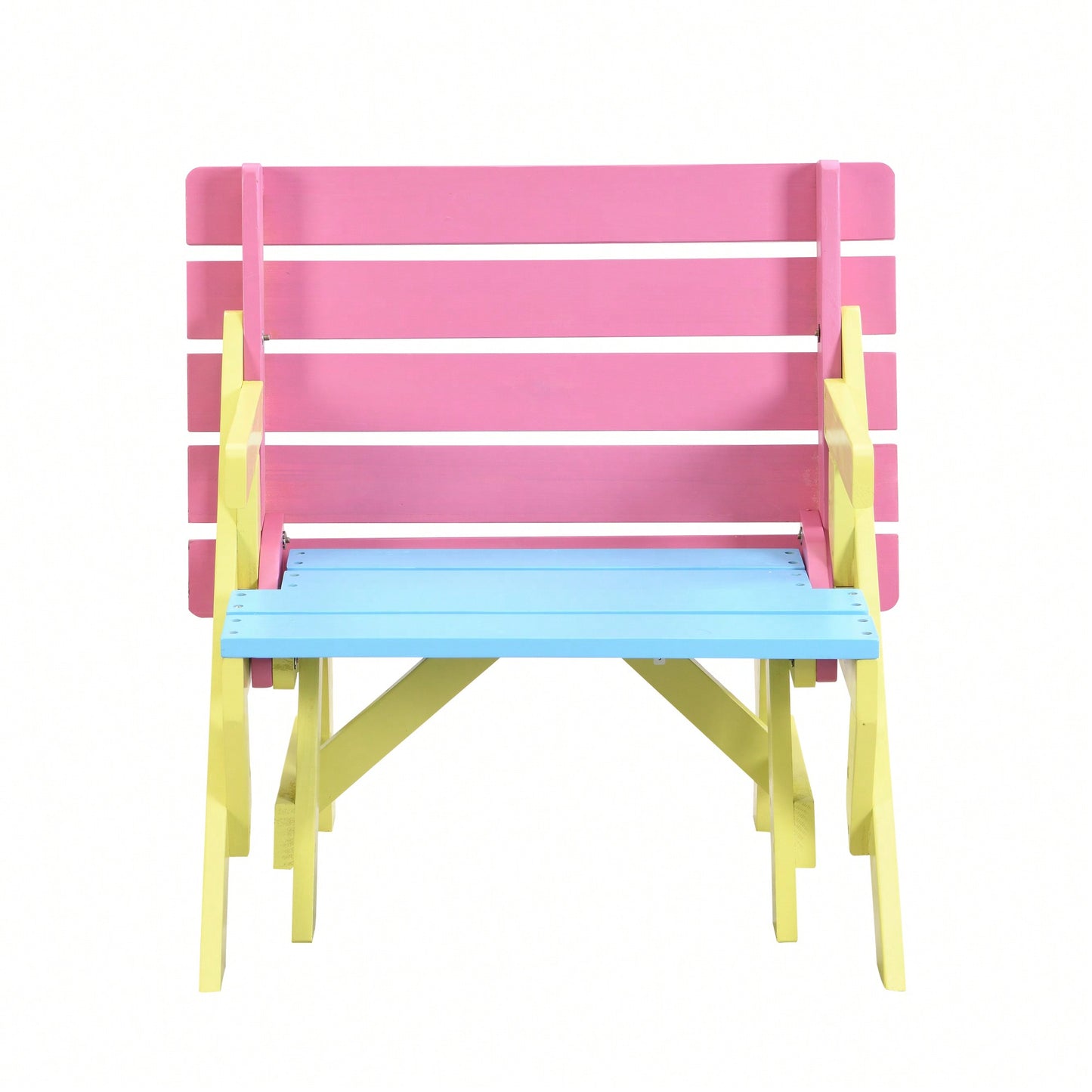 Versatile Kids' Armchair Set With Table And Two Benches - Perfect All-In-One Furniture Solution For Play And Learning