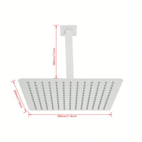 Premium Large Rainfall Shower Head In 304 Stainless Steel - Ideal Bathroom Upgrade
