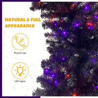 6FT Bendable Style Artificial Christmas Tree With 1,080 Lush Branch Tips & 300 LED Lights - Perfect For Halloween And Holiday Decorations