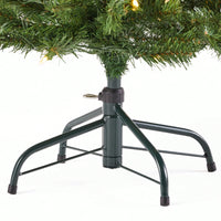 4.5-Foot Hinged Artificial Christmas Tree With 200 Clear UL-Certified Lights - 32-Inch Diameter