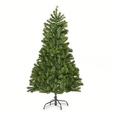 4.5-Foot Hinged Artificial Christmas Tree With 200 Clear UL-Certified Lights - 32-Inch Diameter