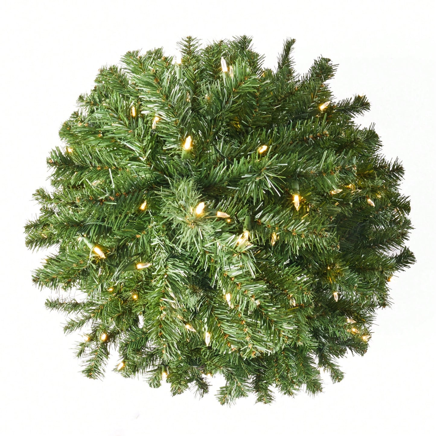 4.5-Foot Hinged Artificial Christmas Tree With 200 Clear UL-Certified Lights - 32-Inch Diameter