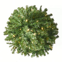 4.5-Foot Hinged Artificial Christmas Tree With 200 Clear UL-Certified Lights - 32-Inch Diameter