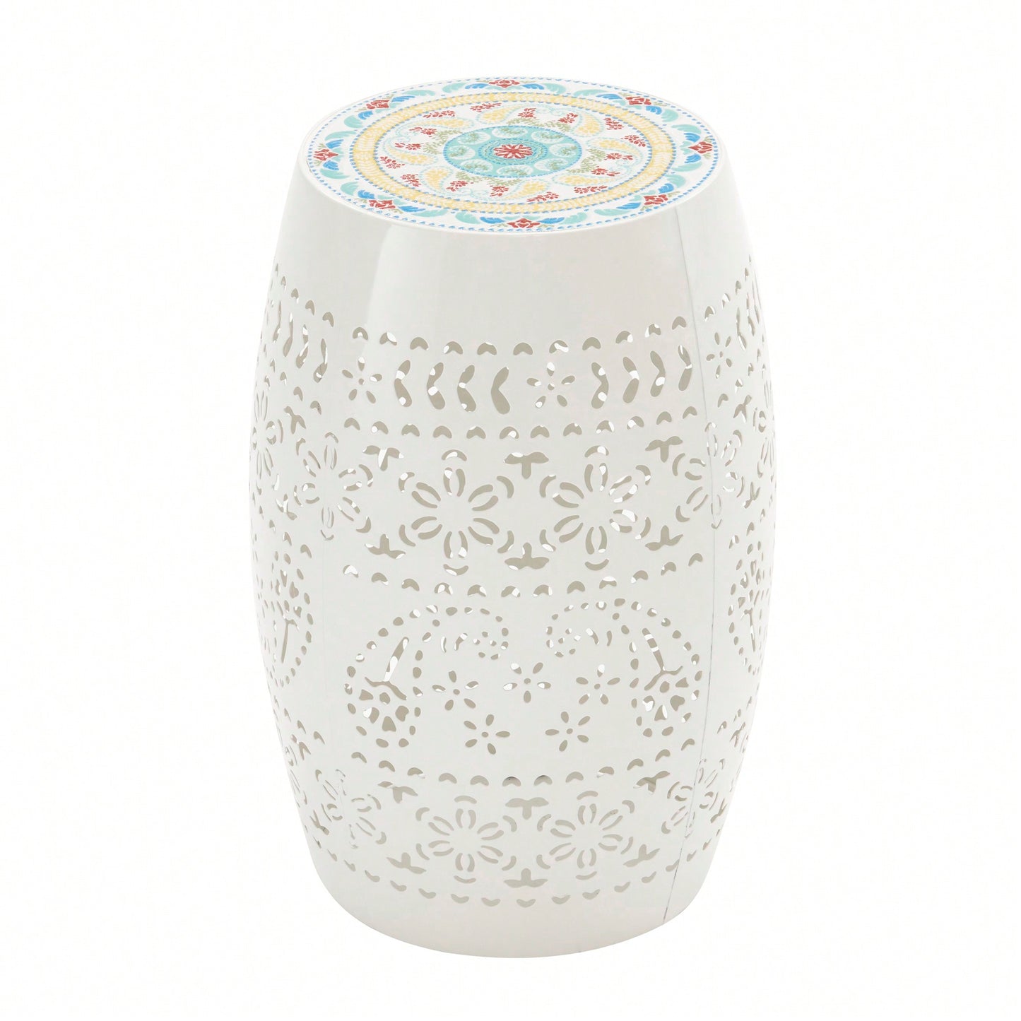 Elegant White 12-Inch Side Table For Versatile Home Decor