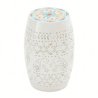 Elegant White 12-Inch Side Table For Versatile Home Decor