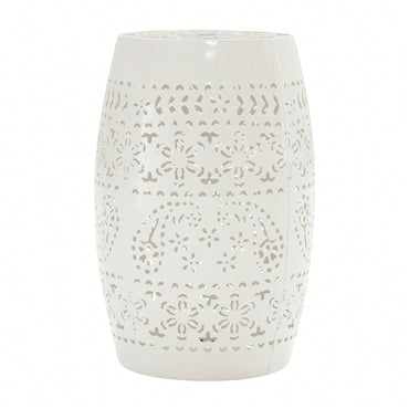 Elegant White 12-Inch Side Table For Versatile Home Decor