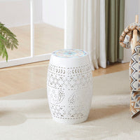 Elegant White 12-Inch Side Table For Versatile Home Decor