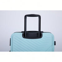 Lightweight 3-Piece ABS Luggage Set With Spinner Wheels, TSA Lock, And Dual Hooks - Green (20, 24", 28")"