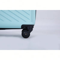 Lightweight 3-Piece ABS Luggage Set With Spinner Wheels, TSA Lock, And Dual Hooks - Green (20, 24", 28")"