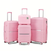 Versatile 4-Piece Lightweight Expandable Luggage Set (14/20/24/28) - Durable Travel Suitcases For Every Journey