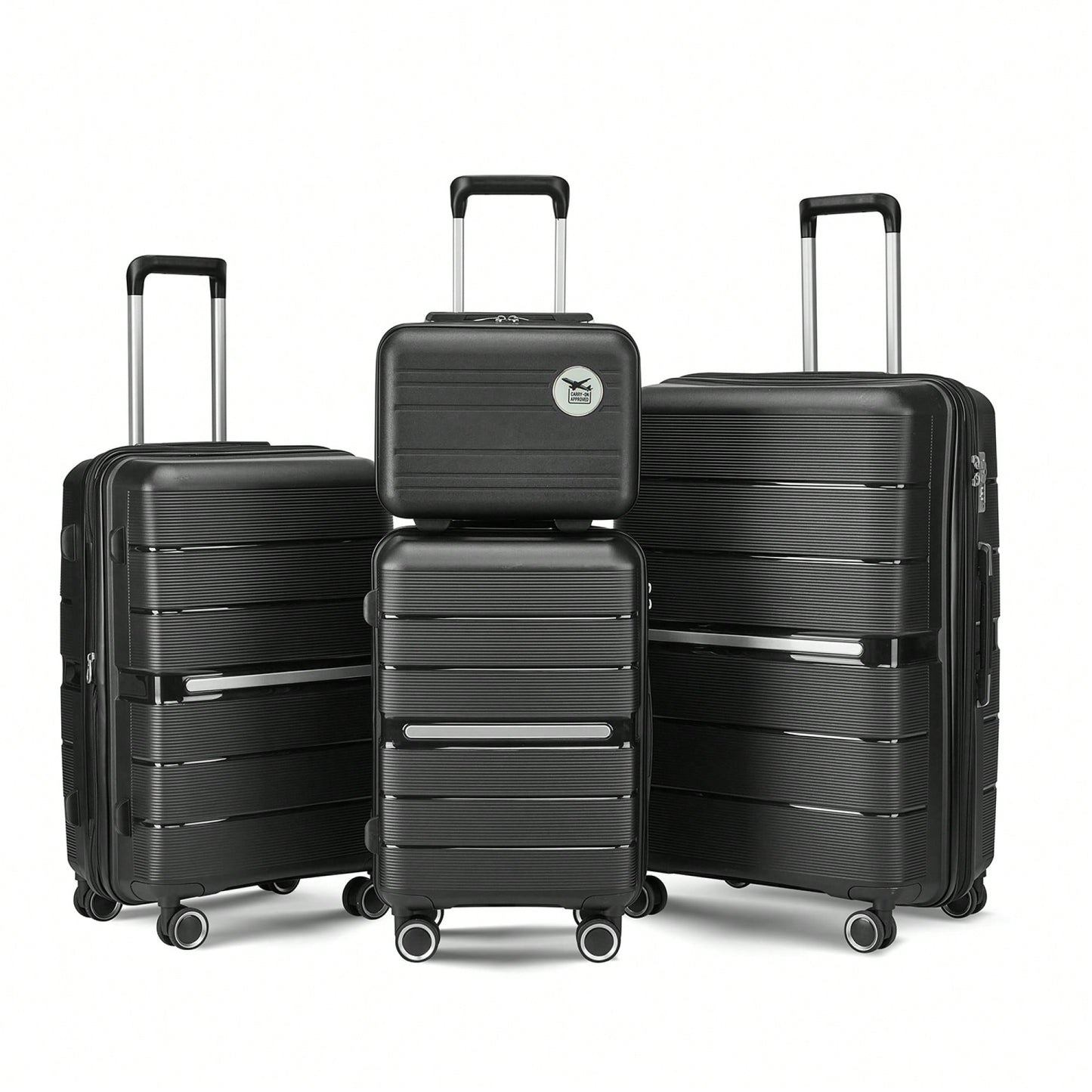 Versatile 4-Piece Lightweight Expandable Luggage Set (14/20/24/28) - Durable Travel Suitcases For Every Journey