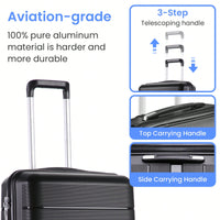 Versatile 4-Piece Lightweight Expandable Luggage Set (14/20/24/28) - Durable Travel Suitcases For Every Journey