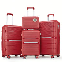 4-Piece Lightweight & Durable Expandable Luggage Set (14"/20"/24"/28") - Perfect For Travel And Adventure
