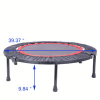 40 Inch Mini Exercise Trampoline For Adults Or Kids - Indoor Fitness Rebounder Trampoline With Safety Pad | Max