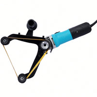 Stainless Steel Tube Belt Sander And Polisher - 110V 1300W Pipe Sander With Alumina Oxide Grinding And Polishing Tools