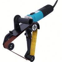 Stainless Steel Tube Belt Sander And Polisher - 110V 1300W Pipe Sander With Alumina Oxide Grinding And Polishing Tools