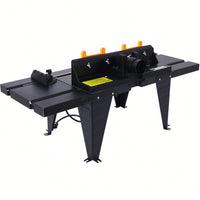 Precision Electric Router Table For Woodworking Projects - Versatile Benchtop Tool In Sleek Black Finish
