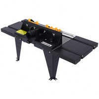 Precision Electric Router Table For Woodworking Projects - Versatile Benchtop Tool In Sleek Black Finish