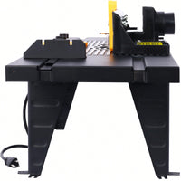 Precision Electric Router Table For Woodworking Projects - Versatile Benchtop Tool In Sleek Black Finish