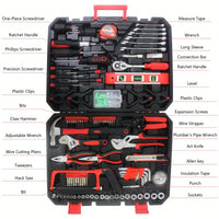 Comprehensive 238-Piece Hand Tool Set With Sturdy Tool Box For Home And Workshop Use