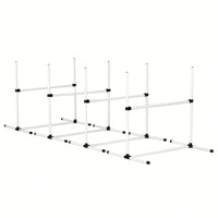 4 Pack Adjustable Dog Agility Hurdles With Carry Bag - Perfect For Indoor And Outdoor Training Jumping Courses