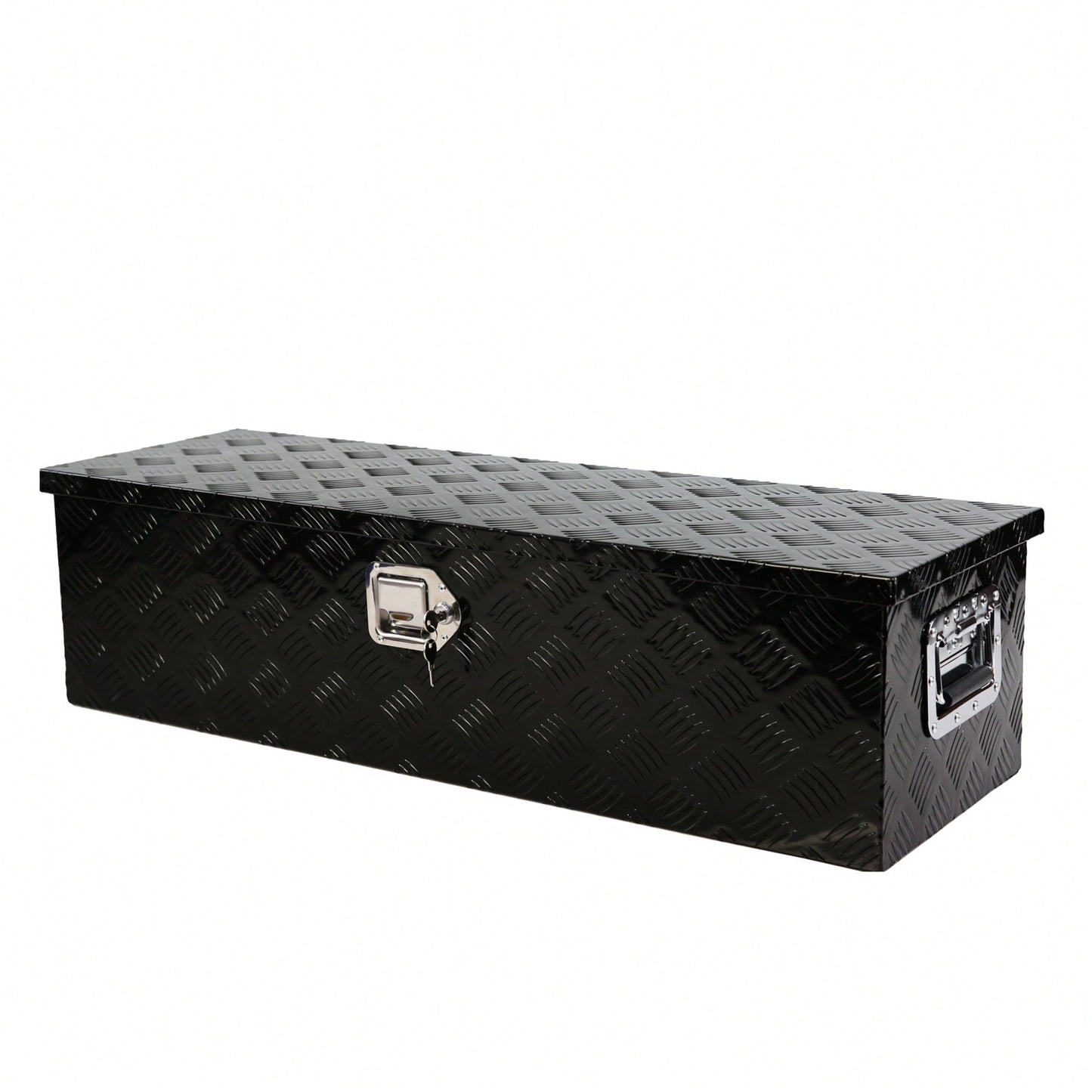 Heavy-Duty 39 Inch Aluminum Truck Tool Box with Gas Strut Locking System for Trailers and Pickups